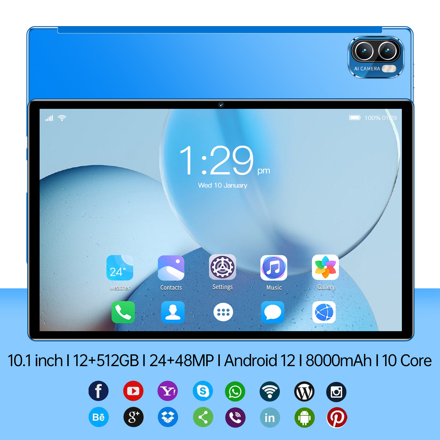 Transfronterizo nueva tableta inteligente X6pro de 10,1 pulgadas llamada de pantalla completa Wish camarones comercio exterior OZON