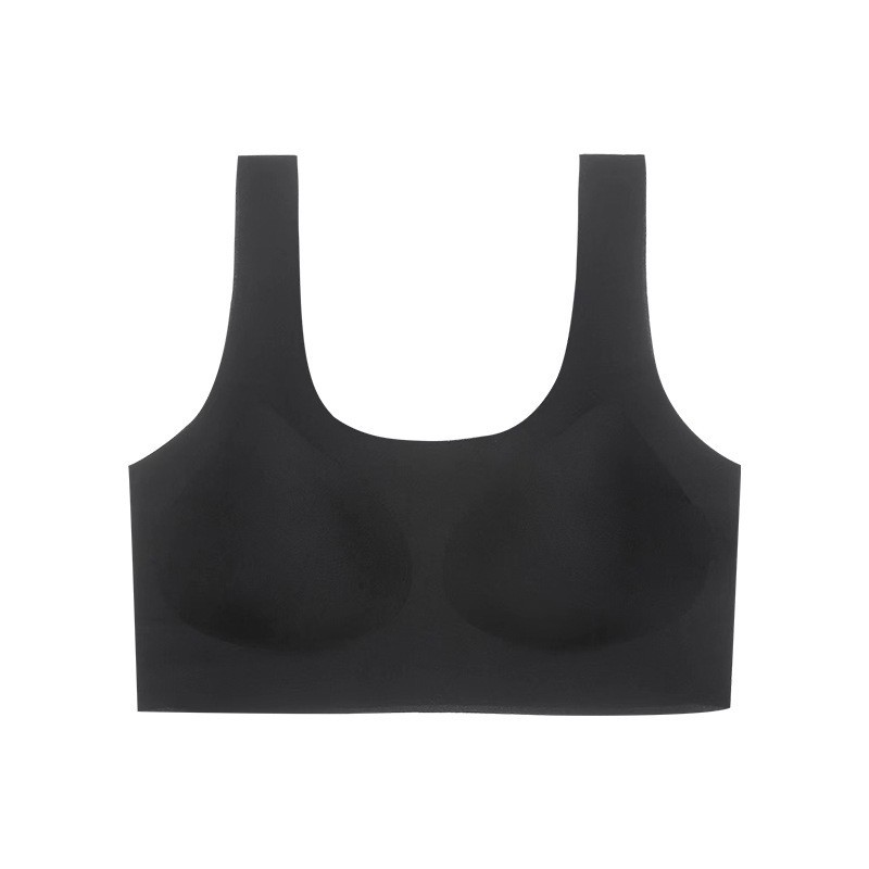 Verano gran belleza sexy en forma de U espalda sin ropa interior de tamaño Inconsútil de las mujeres sin anillo de acero invisible chaleco grande expuesto sujetador cómodo