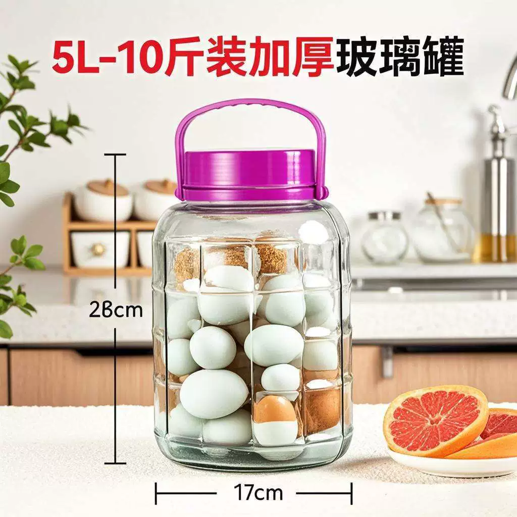 Pickled egg jar Pickled salted duck egg container container pourker jar home