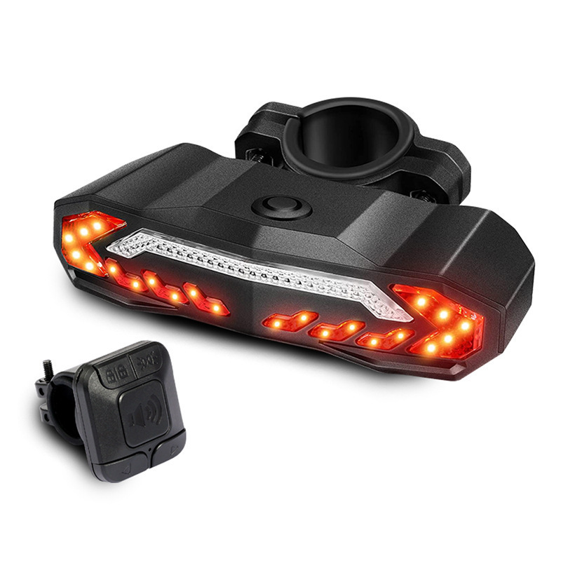 New smart brake taillight siren bicycle mountain bike outdoor riding steering taillight cross-border New smart brake taillight siren bicycle mountain bike outdoor riding steering taillight cross-border