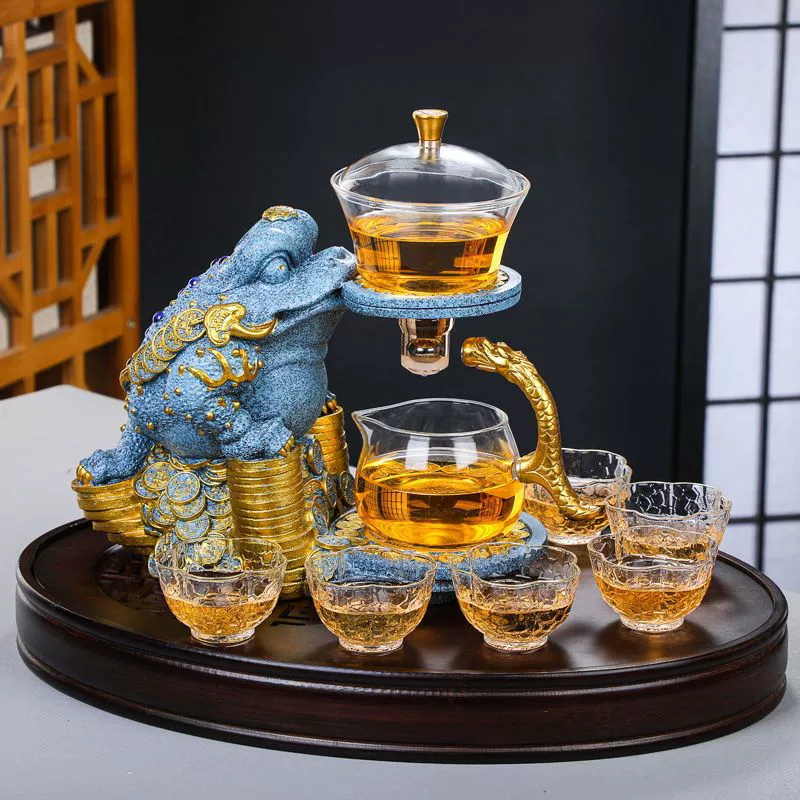 Tea set for home use, creative automatic glass teapot, fully automatic