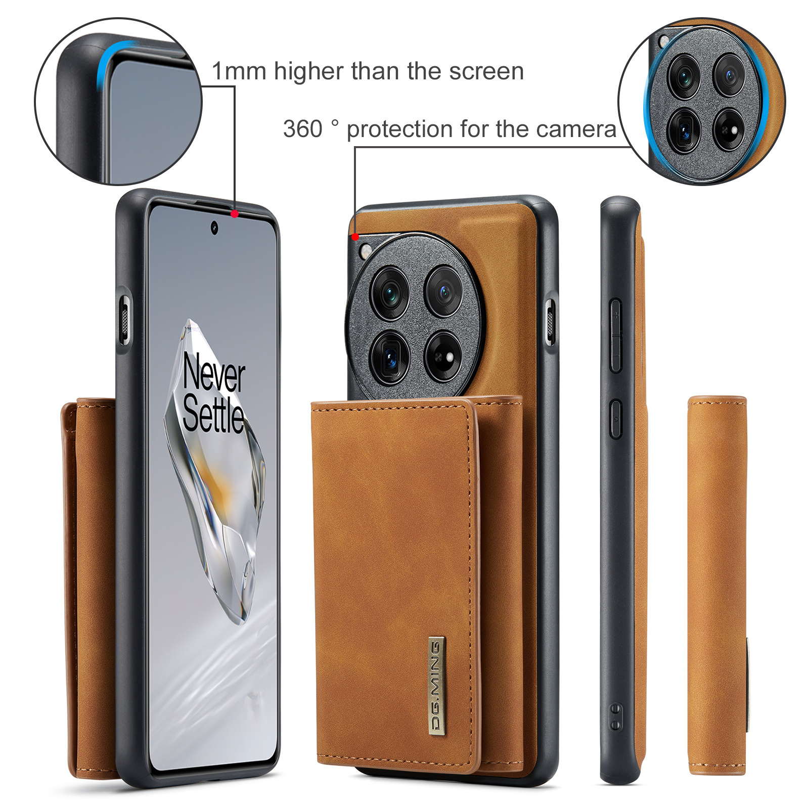 M1 per One Plus one plus 12 portafoglio multifunzionale custodia protettiva in pelle one plus 1 12 custodia magnetica per telefono_voghion.com