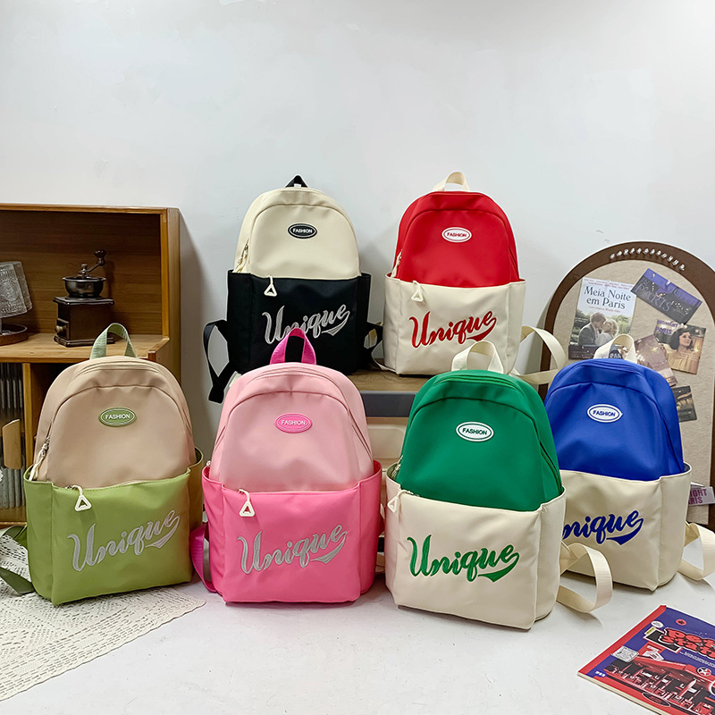 어린이 가방 2024 새로운 초등학생 백팩 캐주얼 올 매치 여행 가방 유치원 빅 클래스 베이비 백