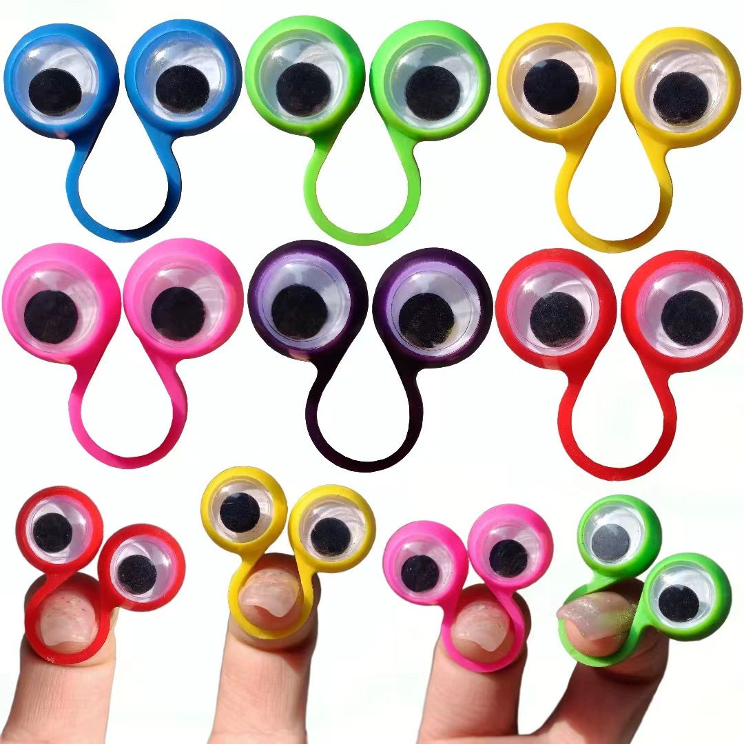 Трансграничная активность пальцев кольцо для глаз Хэллоуин Вечеринка Забавный весь человек палец глаз маленькие игрушки аксессуары оптом