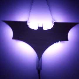 厂家热销 木制尖状LED蝙蝠灯 遥控创意蝙蝠灯 个性化装饰灯