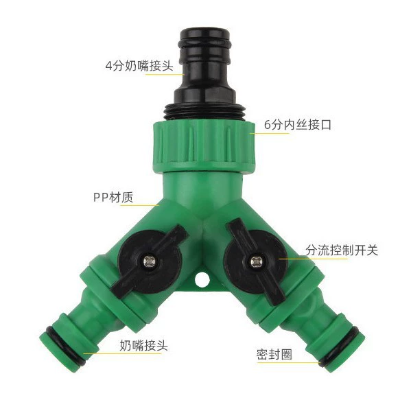 Оптовая продажа тройник соска клапана шнура фитинги Быстрый разъем с переключателем Y-образный клапан тройник штор