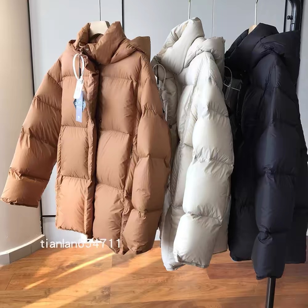 High-Fill down Jacket, Thickened 90% White Goose Down, Mid-Length Women's down Jacket, High-End Puhu Coat with a Premium Feel