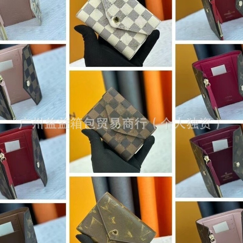 25 Winter New Women's Wallet Fashionable and Simple 70% off Short Printed Plaid Wallet Export Casual Short Style
