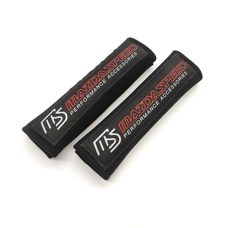 Seat belt shoulder pad — Tengyuan Cotton Cover Pair - mazdaspeed-black