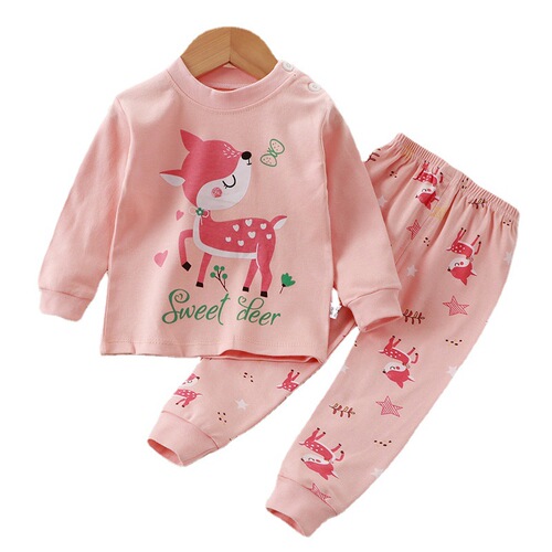 Children's underwear set Pure cotton new style boys autumn clothes pajamas baby girls autumn clothes autumn pants home clothes children's clothing wholesale