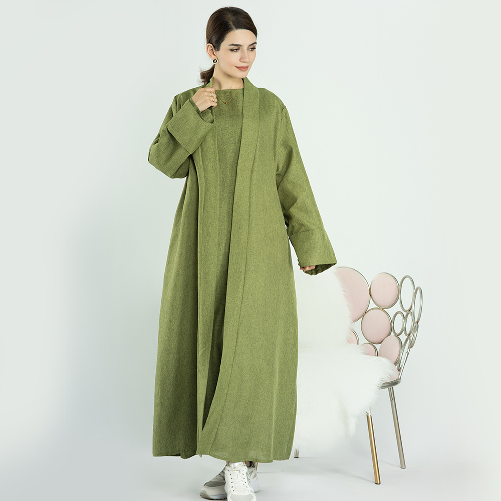 Cárdigan informal turco de color liso para mujer talla grande Loriya LR573 image 5