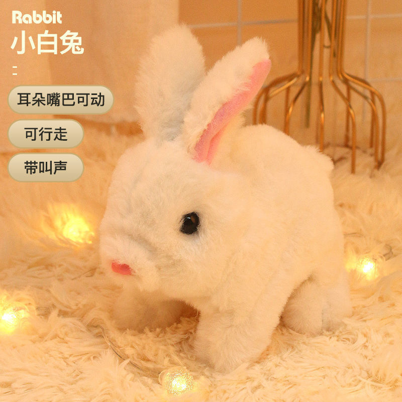 Eléctrica de peluche conejo Cachorro los niños juguete simulación Husky perro puede llamar sonido Bebé y niñas regalo