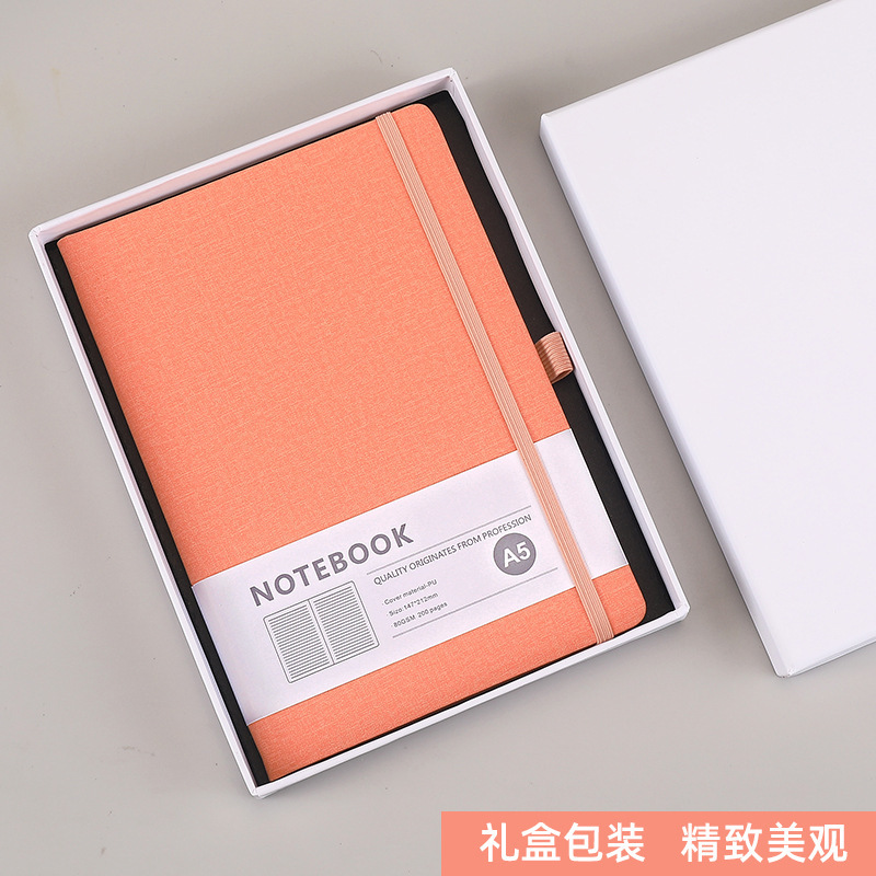 a5 布テクスチャストラップノートブックカスタムロゴシンプルな pu レザービジネス会議メモ帳卸売ギフトセット|undefined