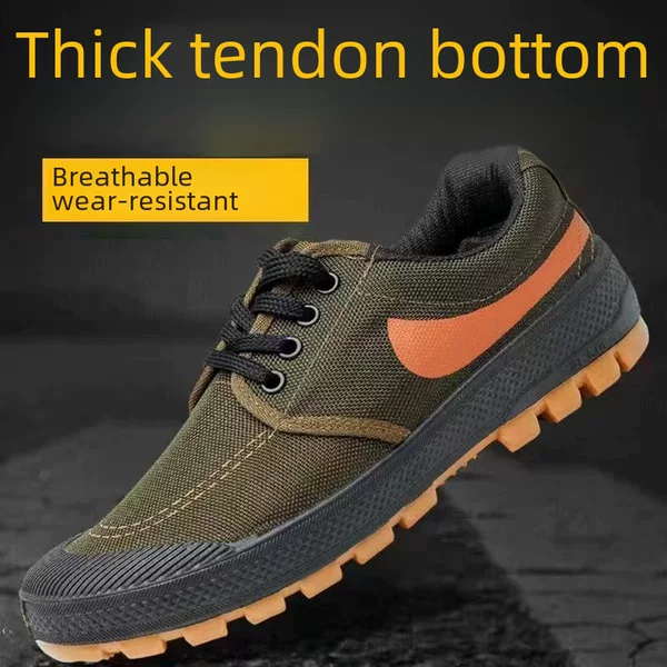 Workwear safety shoes men's deodorant lightweight beef tendon sole four seasons breathable non-slip work shoes dirt-resistant manufacturers on behalf of the hair