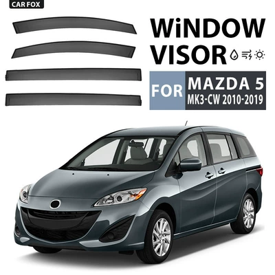 Rain shield Rearview Mirror Rain Eyebrow - cross-border-precision-without-logo-mazda-5-mk3-cw-2010-2019-ps-no-bright-strips-window-rain-shield