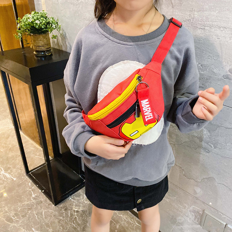 Comercio exterior Lindo bolso de pecho para niños 2024 nuevo mini bolso de hombro impreso de dibujos animados anime bolso de la cintura bolsa de mensajero de la moda