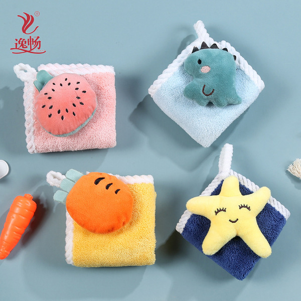 Coral soft children's towel for kindergarten