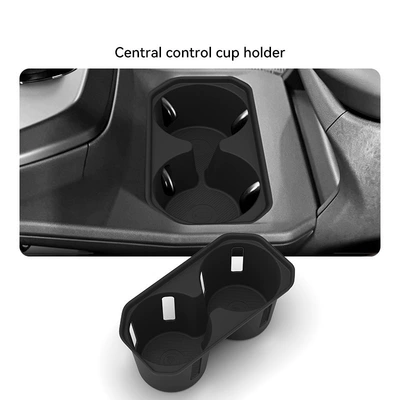 Suitable for 26 models of Toyota C-HR, this center console cup holder cover and CHR protective anti-slip mat is a specialized car accessory for modification (Anti-slip mat) - 26-models-of-c-hrbzbz4x-center-console-cup-holders