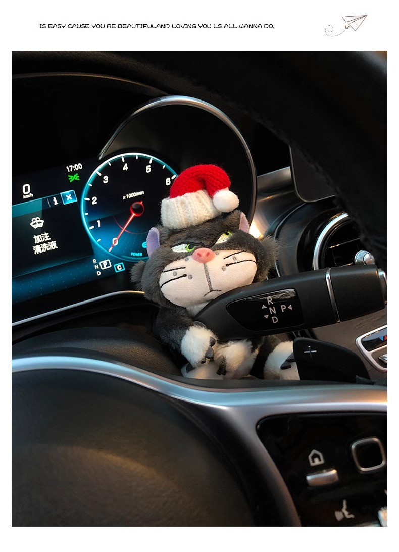 Car Central Control Wiper Wiper Decoration Screen Doll Decoration Cute Plush Doll Toy Car Interior Accessories Women