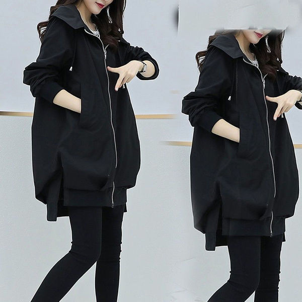 Demi-season khaki elegant trench coat