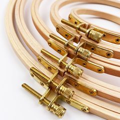 Cross-border wholesale zebrawood cross-stitch round frame, embroidery tools, wooden flower loom, eco-friendly for export