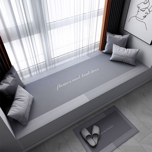 Light luxury bay window sill cushion, bay window cushion, universal balcony cushion for all seasons, freely cutable window sill cushion, seat cushion