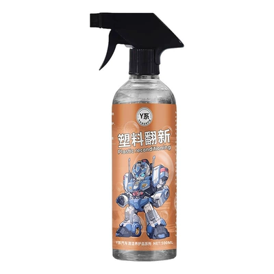 Car Plastic Refurbishing Agent, Reducing Agent, Plastic Cleaner, Maintenance and Decontamination, Car Paint Polish, Non-Greasy (Cleaning/curing agent) - hongpengfa-y-series-plastic-renovation-500ml