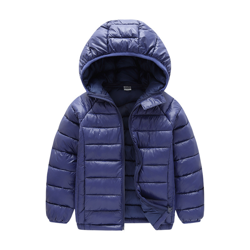 Chaqueta de algodón para niñas Abrigo acolchado de algodón ligero para niños abrigo de algodón acolchado ropa de invierno medio y niños grandes abrigo de otoño e invierno