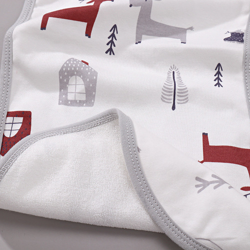 Newborn baby partition towel saliva towel anti-spill milk Australian cotton gauze spit milk shoulder pad newborn baby waterproof large bib