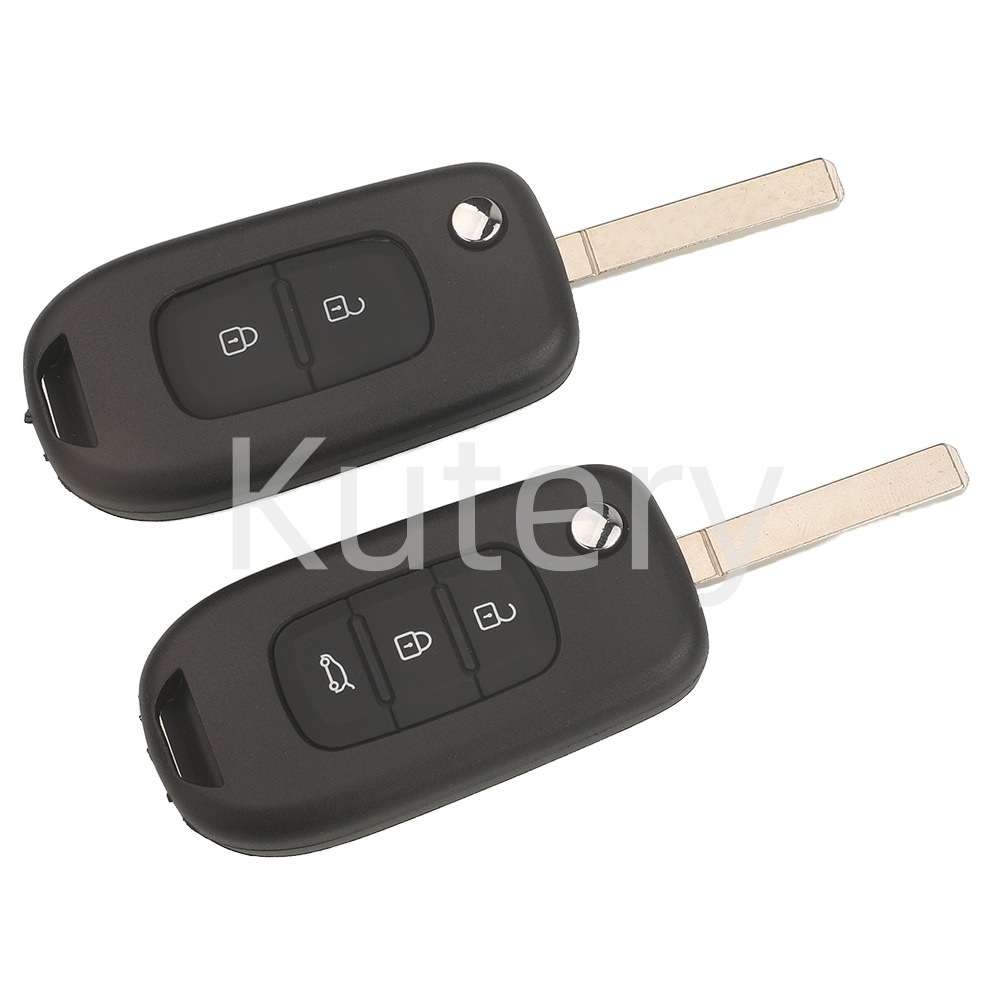 Suitable for Renault's new 2-button and 3-button folding remote control car key with 4A chip, 433 frequency, N5F-PFK1A