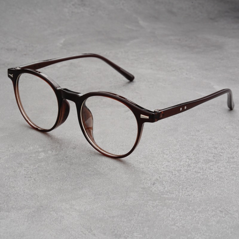 韓国版超軽量サングラス丸枠紫外線防止サングラスレトロなファッション個性日韓系丸枠近視メガネ