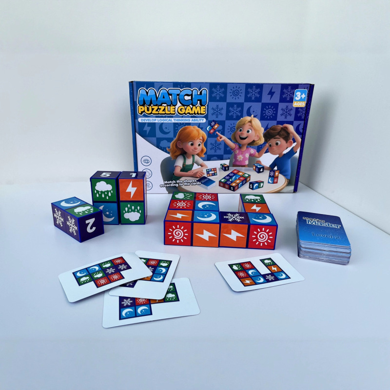 新しいクロスボーダー TEMU マスターパズル デスクトップ ゲーム子供と大人のボード ゲーム カード ブロック パズル|undefined
