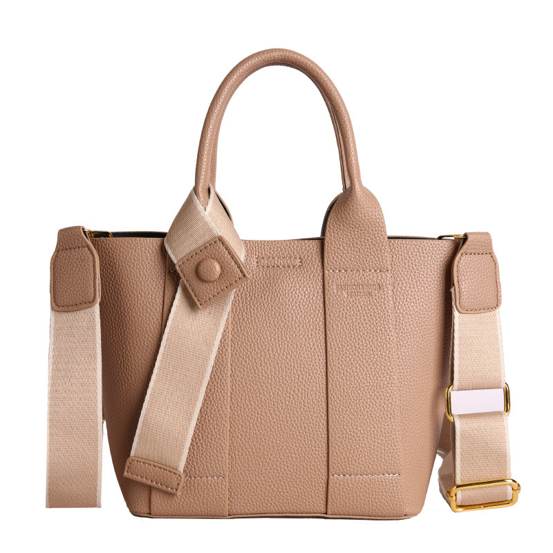 Nuevo bolso de cubo de mano transfronterizo de moda de comercio exterior de mujeres Lichi estampado de alta calidad bolso de hombro