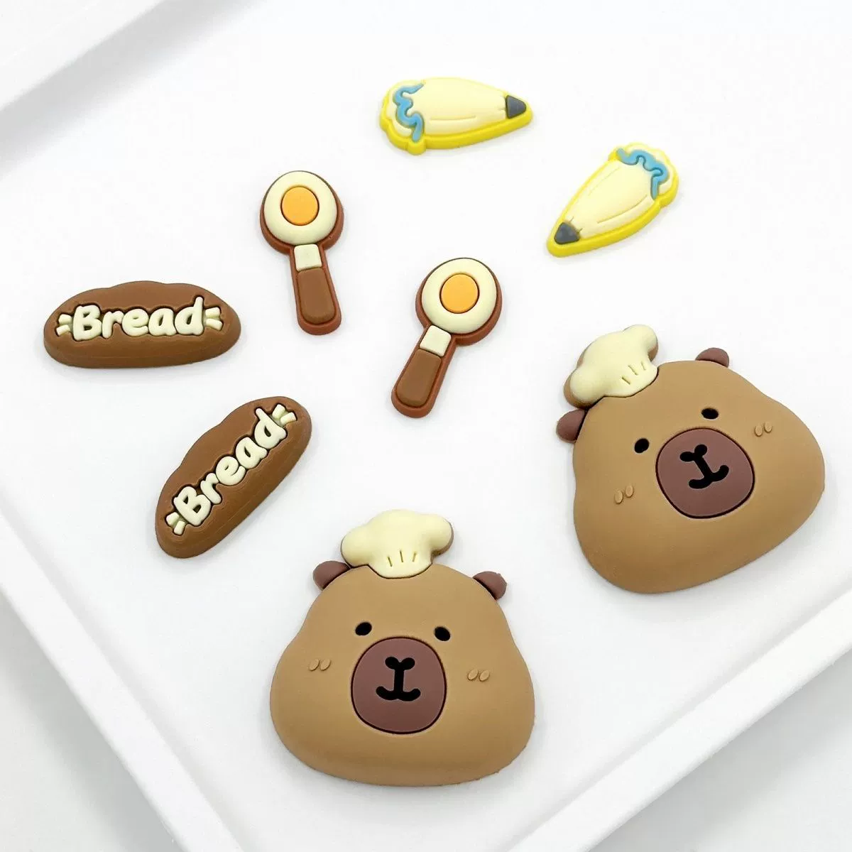 DIY 3D аксессуары для капибары, мультяшная пряжка для обуви, аксессуары для обуви с цветами, милая съемная пряжка, украшение для женщин.