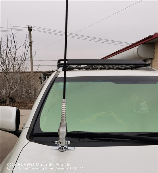 Bold hard rod 1 m long stainless steel car decorative antenna SUV car clip modified flagpole