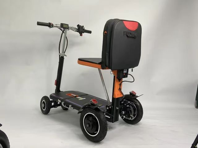 Cross-Border Best-Selling Folding Electric Mobility Scooter for the Elderly, Three-Wheeled and Four-Wheeled Electric Scooter for the Disabled, Hot-Selling Cross-Border