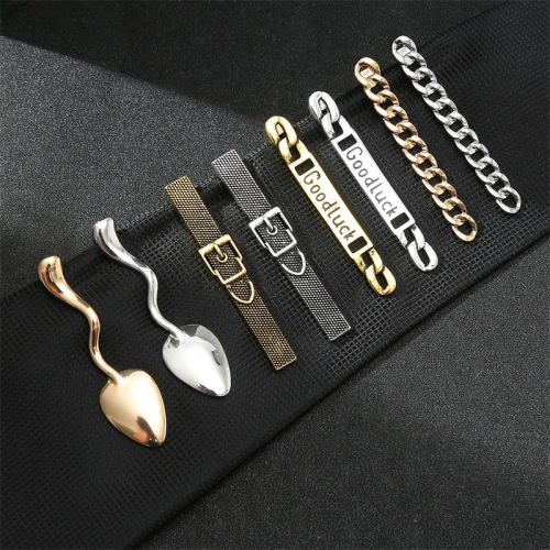 Host personalized fashion tie clip men's formal tie trendy accessories collar clip street photography gift star style