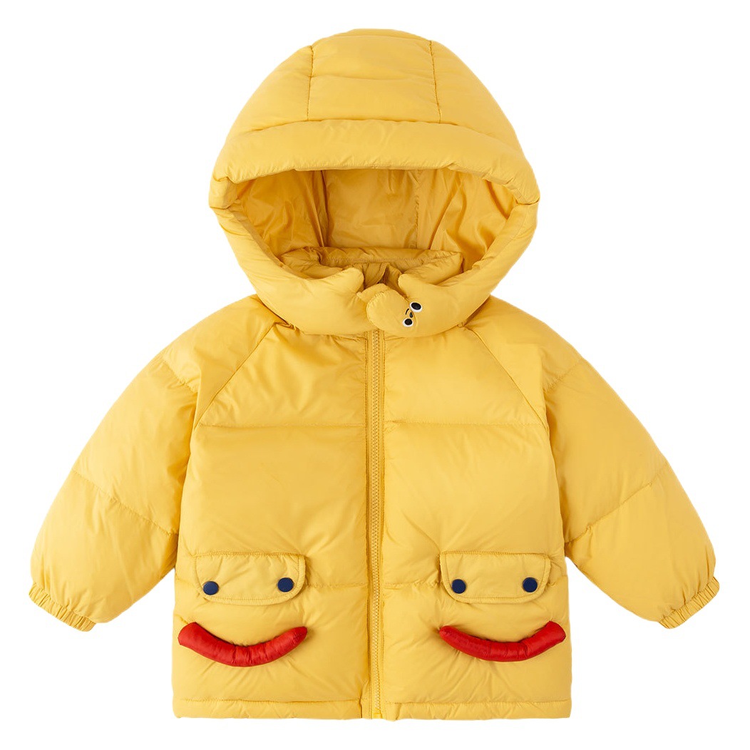 [Serie Smile] chaqueta de plumón de pato bebé chaqueta acolchada de algodón para niños de invierno chaqueta acolchada de algodón para Niñas Ropa para niños