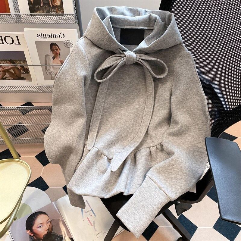 Mamba Cotton 260g Spring & Fall Casual Hooded Sweatshirt Women's Design Large Size 150kg Autumn and Winter Outer Top Trendy Mamba Cotton 260g Spring & Fall Casual Hooded Sweatshirt Women's Design Large Size 150kg Autumn and Winter Outer Top Trendy