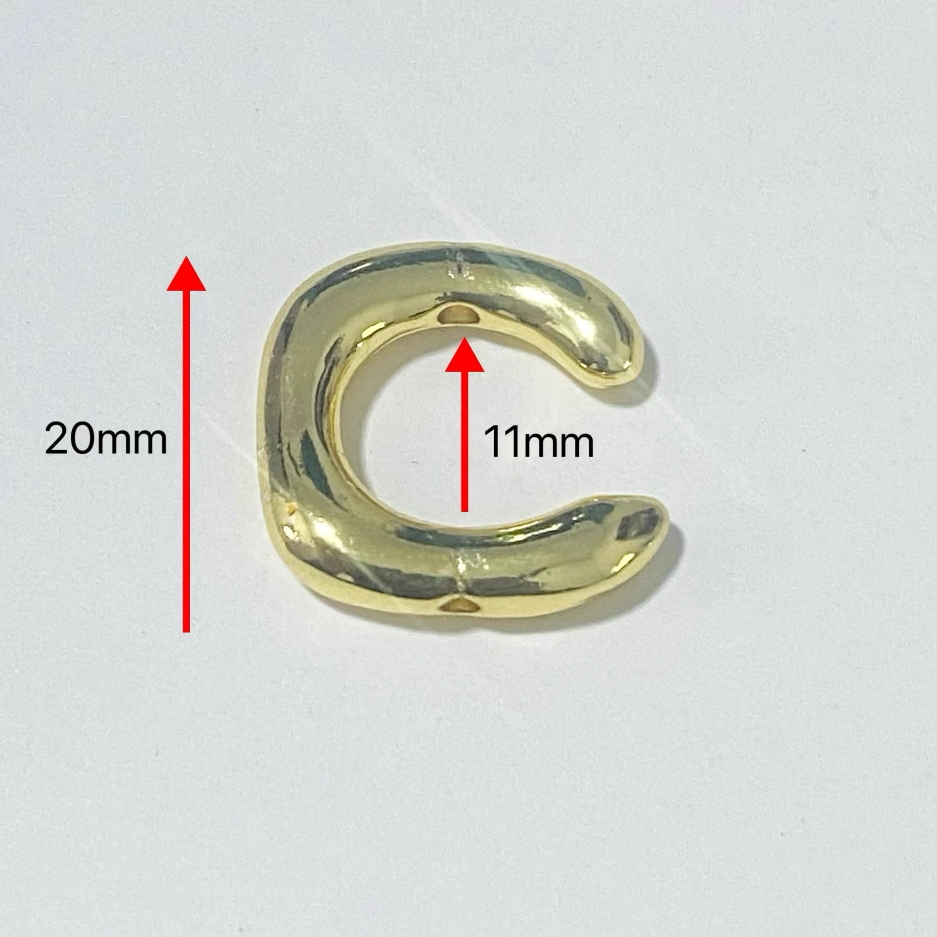 Color-Preserving U-Shaped Horseshoe Gold Spacer Beads Accessories for Handmade DIY Bracelets and Jewelry, Versatile Beading Materials Wholesale