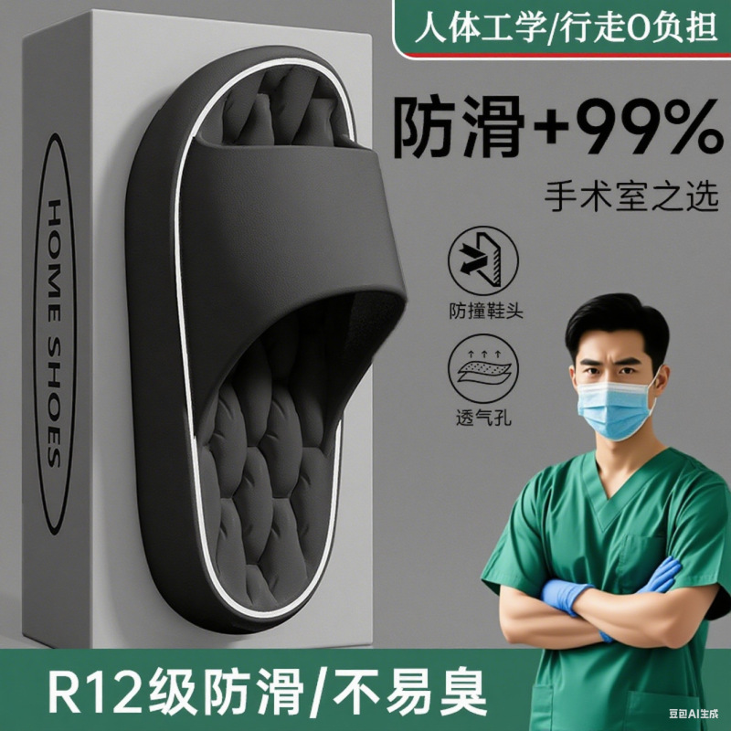 Medical Eva Nurse Slippers for Men 2025, Special Anti-Odor and Anti-Slip Shoes for Operating Room, Breathable and Not Tiring for Women to Wear Outside