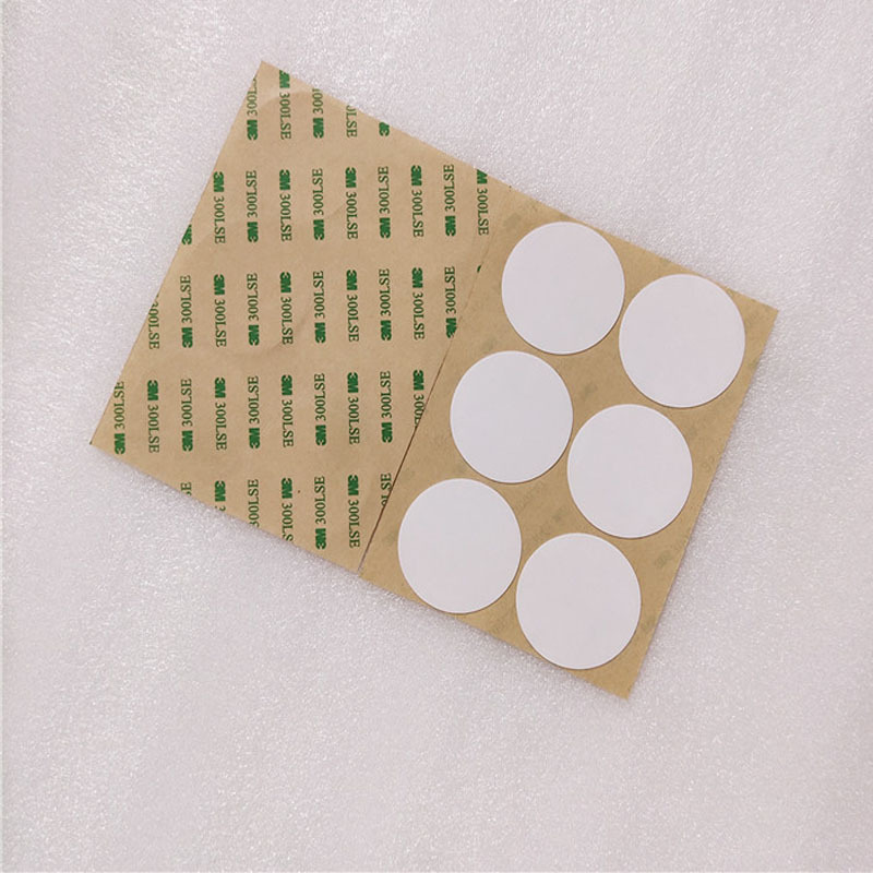 无线充PC面板白色硅胶垫片防滑胶贴圆形硅胶手机无线充面盖