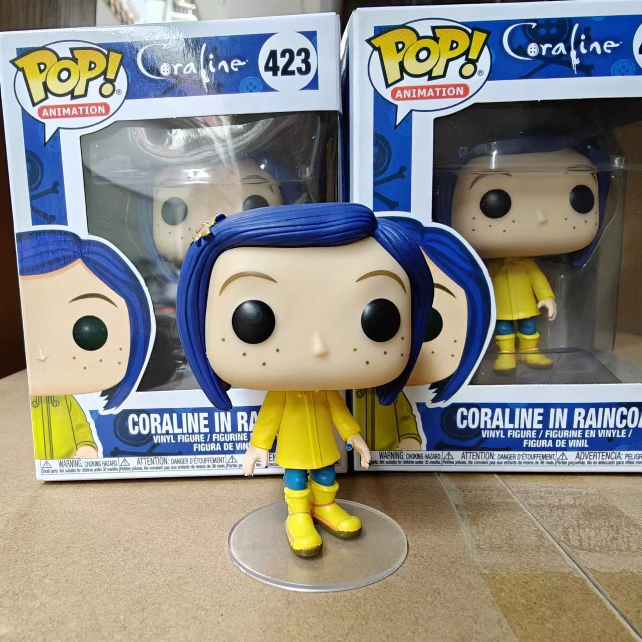 Виниловая фигурка POP 423 Coraline в дождевике (Pop! Animation), цвет «ghost mother», коллекционная