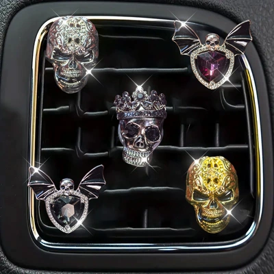 Halloween Alloy Skull Car: Car Perfume Aromatherapy