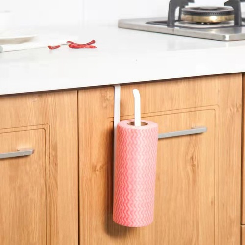 Paper Towel Holder without Drilling for Kitchen, Paper Napkin Rack for Cabinet, Paper Tablecloth Hook Stand, cling film storage holder