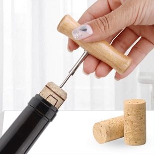 ✅ Wooden Handle Can Opener, Can Knife, Multi-Purpose Tin Can Opener, Can Knife, Beer Bottle Opener, Red