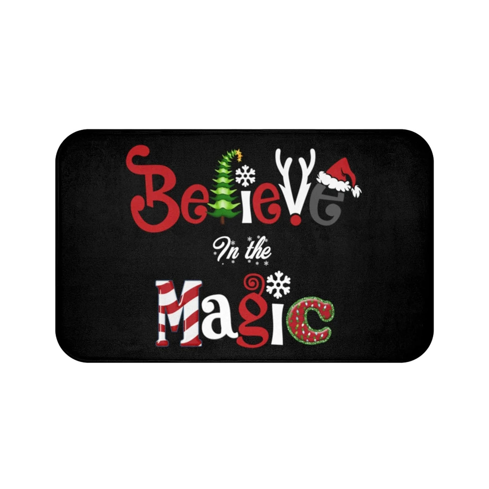 Kerstthema tapijt antislip vlekbestendig deurmat absorberende badkamer entreemat_voghion.com