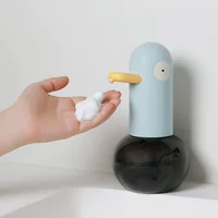 Новый мультяшный диспенсер для мытья рук, утка, мобильный телефон, бытовой автоматический индукционный пенопластовый диспенсер для мытья мобильного телефона, умный настольный детский дозатор мыла