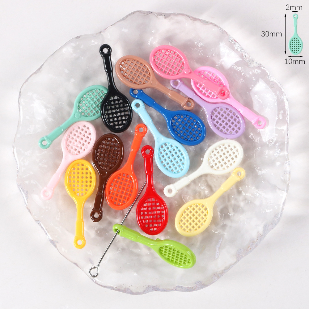 Racket for badminton, pendant