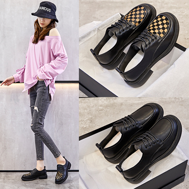 Dames loafers britisk stil flade lædersko_voghion.com